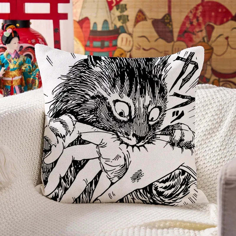 Tokyo-Tiger Creepy Cat Anime Horror Anteater Cushion Pillow Sale