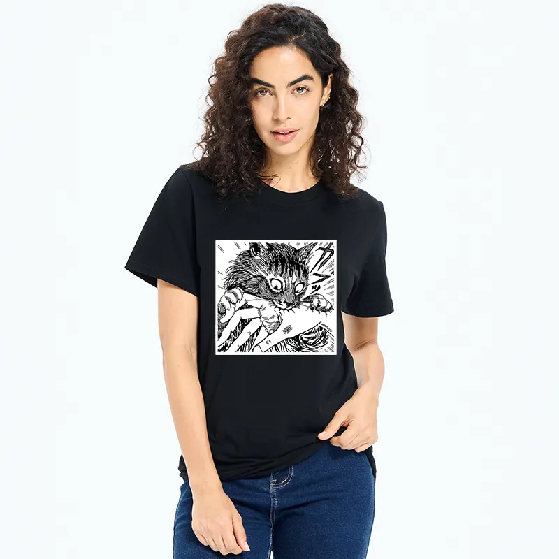 Tokyo-Tiger Creepy Cat Anime Horror Anteater Classic T-Shirt