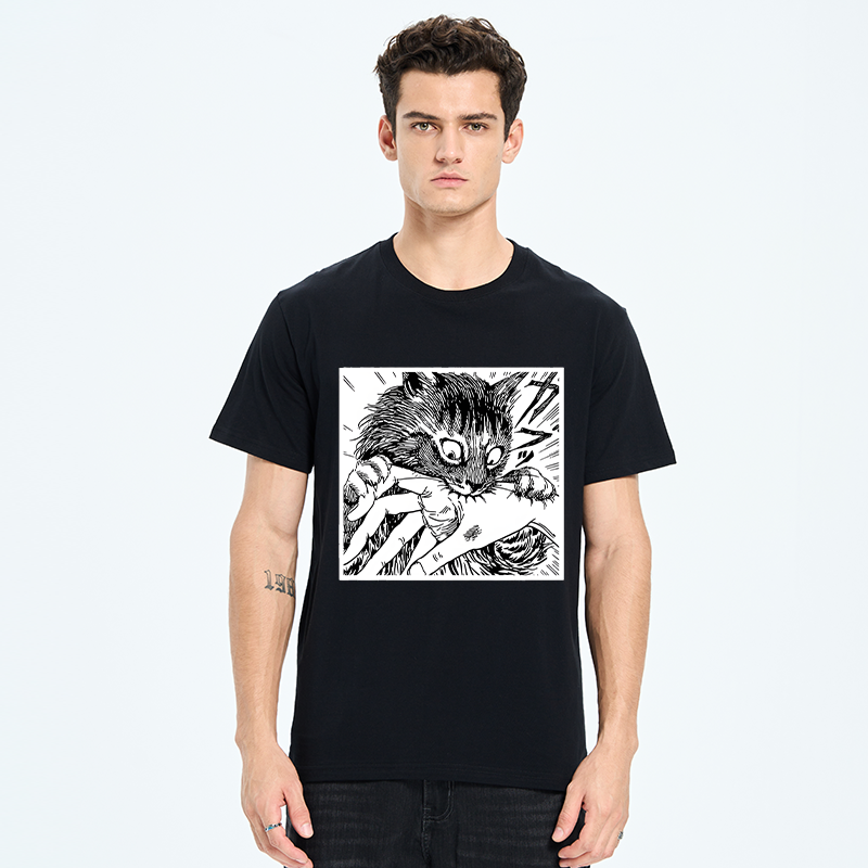 Tokyo-Tiger Creepy Cat Anime Horror Anteater Classic T-Shirt