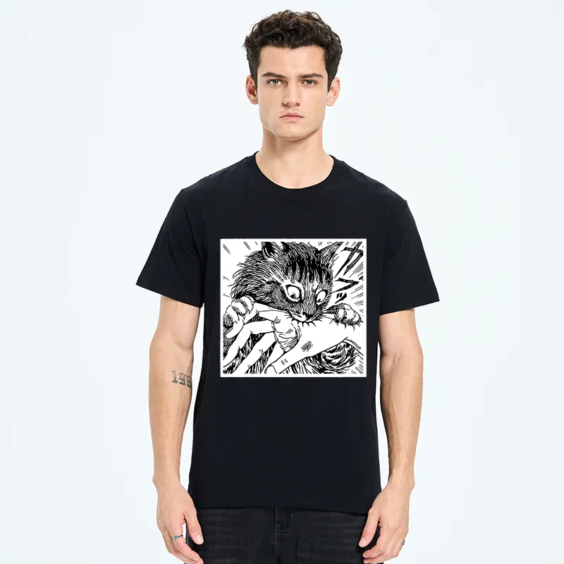 Tokyo-Tiger Creepy Cat Anime Horror Anteater Classic T-Shirt