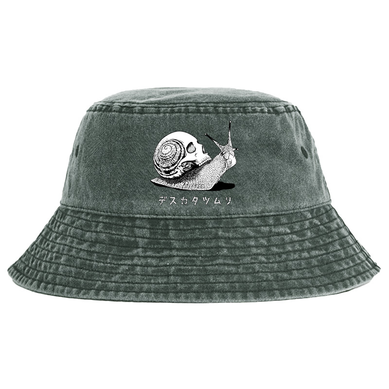 Tokyo-Tiger Death Snail Manga Washed Bucket Hat