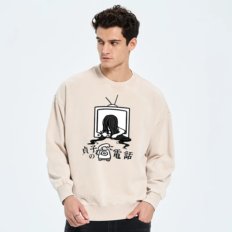 Tokyo-Tiger The Ring Sadako Washed Sweatshirt