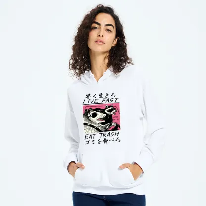 Tokyo-Tiger Live Fast Eat Trash Classic Hoodie