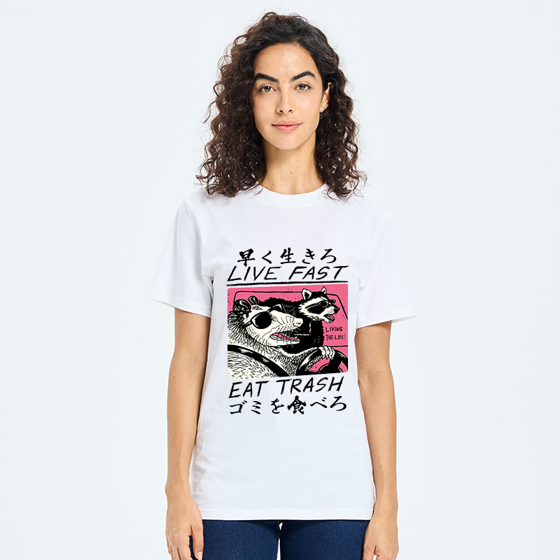 Tokyo-Tiger Live Fast Eat Trash Classic T-Shirt