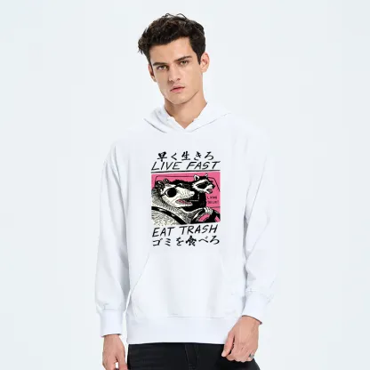 Tokyo-Tiger Live Fast Eat Trash Classic Hoodie