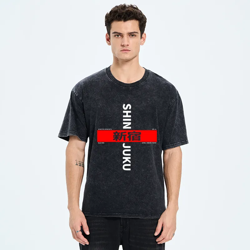 Tokyo-Tiger Shinjuku Prefecture Japan Washed T-Shirt