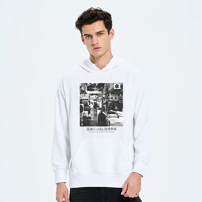 Tokyo-Tiger Tsukiji Fish Market Photo Classic Hoodie