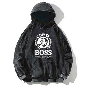 Image of Tokyo-Tiger Boss Is The Boss Of Them All Washed Hoodie