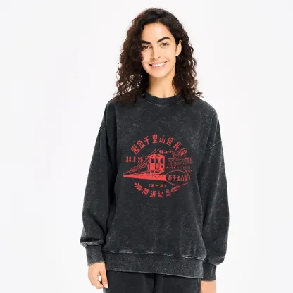Tokyo-Tiger TOKYO 1929 Train Washed Sweatshirt