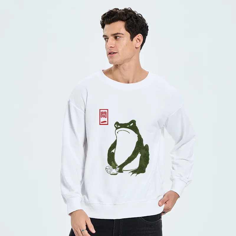 Tokyo-Tiger Woodblock Print Frog Sweatshirt