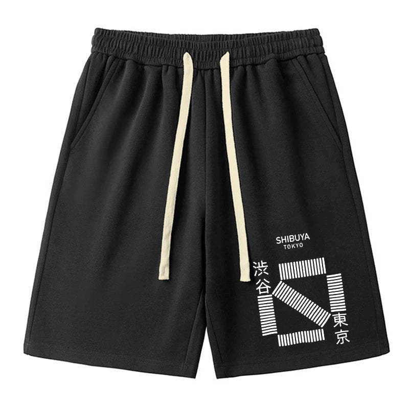 Tokyo-Tiger Japanese Shibuya Crossing Unisex Shorts Sale