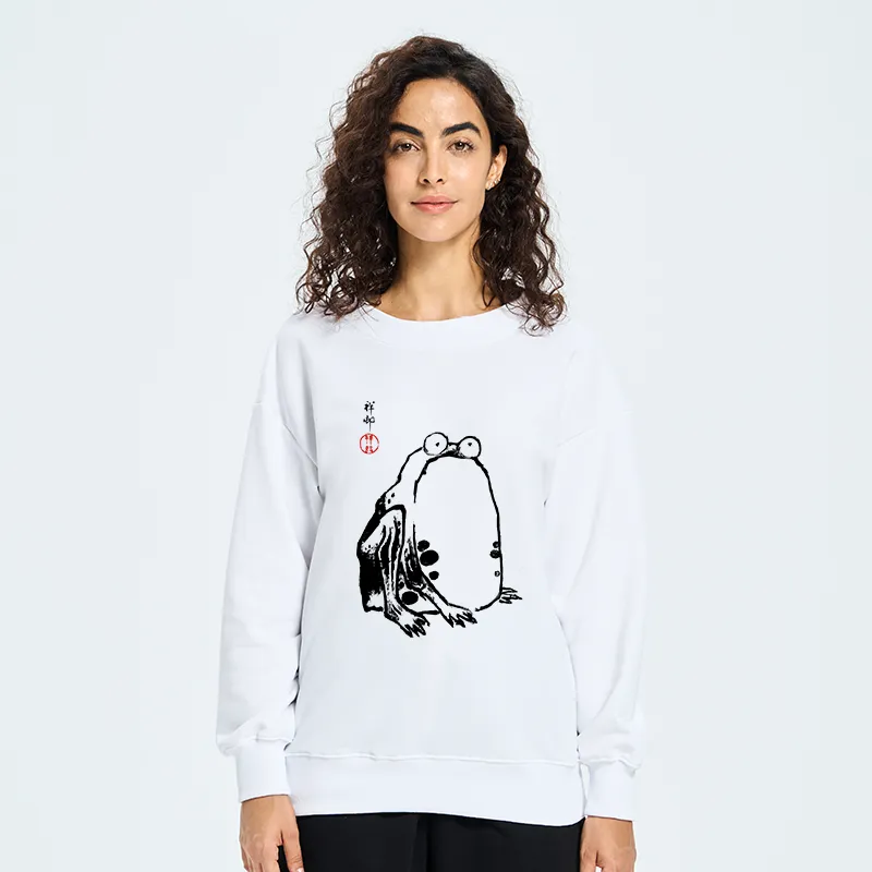 Tokyo-Tiger Grumpy Frog Matsumoto Hoji Sweatshirt
