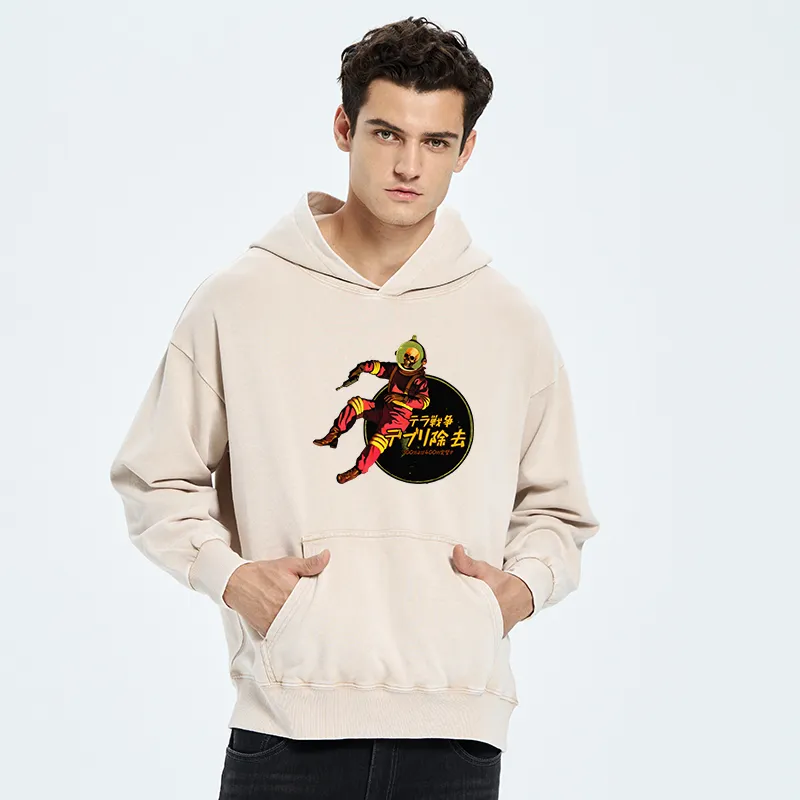 Tokyo-Tiger Skeleton Astronaut Washed Hoodie