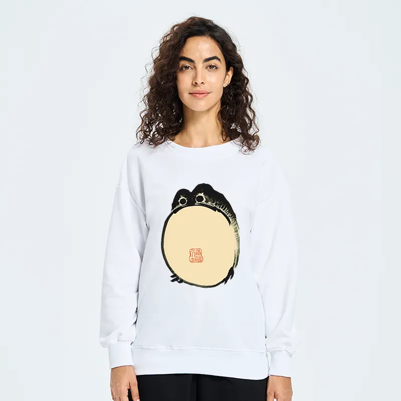 Tokyo-Tiger Grumpy Frog Japanese Sweatshirt
