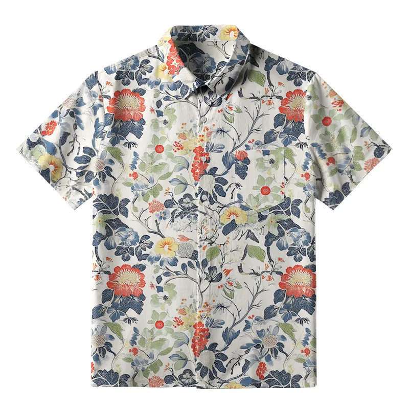 Tokyo-Tiger Petal Bloom Button-up Shirt