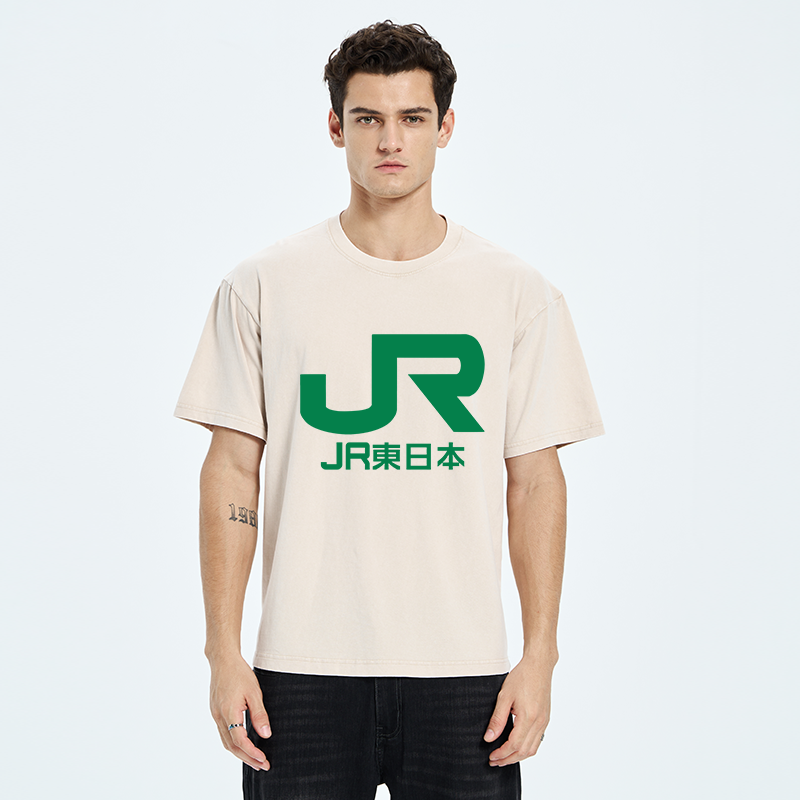 Tokyo-Tiger East Japan Railway Company Washed T-Shirt