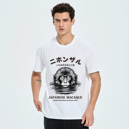 Tokyo-Tiger The Macaque Monkey In The Bath Japanese Classic T-Shirt