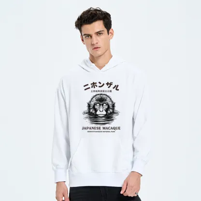 Tokyo-Tiger The Macaque Monkey In The Bath Japanese Classic Hoodie