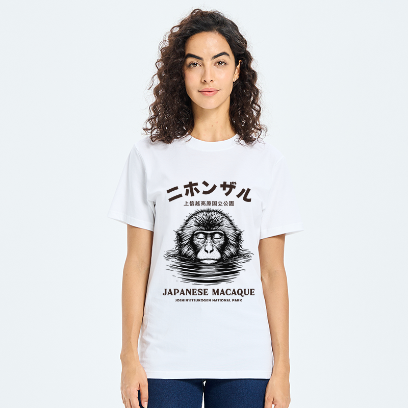 Tokyo-Tiger The Macaque Monkey In The Bath Japanese Classic T-Shirt