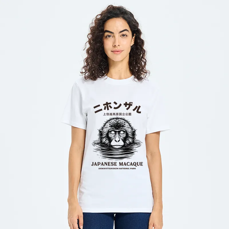 Tokyo-Tiger The Macaque Monkey In The Bath Japanese Classic T-Shirt