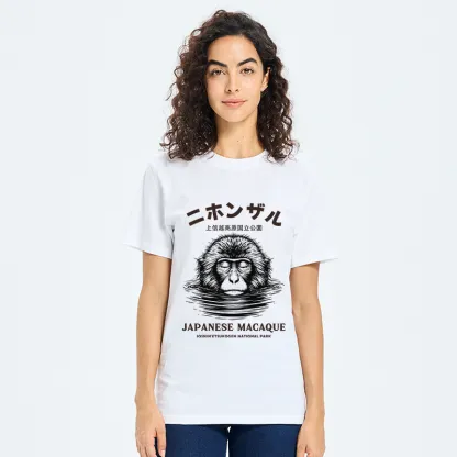 Tokyo-Tiger The Macaque Monkey In The Bath Japanese Classic T-Shirt