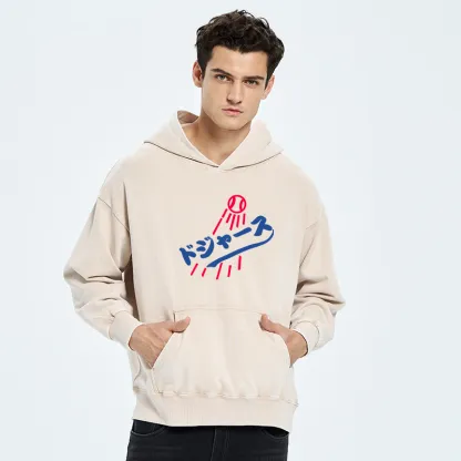 Tokyo-Tiger Japanese Baseball Washed Hoodie