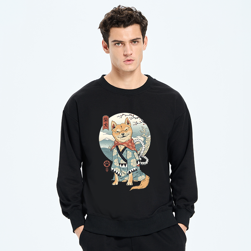 Tokyo-Tiger Samurai Shiba Dog Japanese Sweatshirt