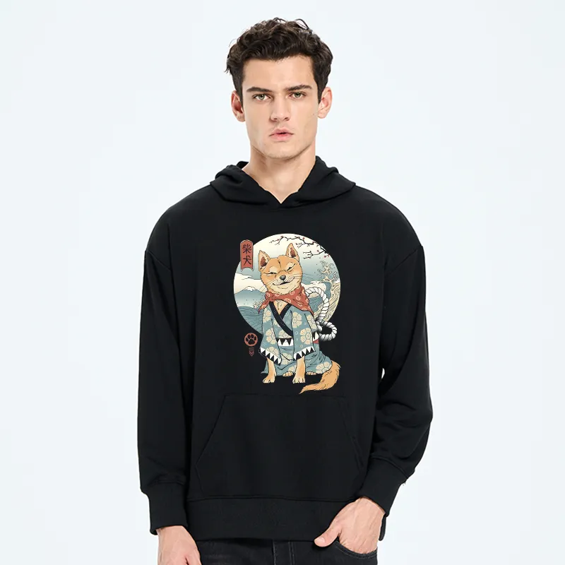 Tokyo-Tiger Samurai Shiba Dog Japanese Classic Hoodie
