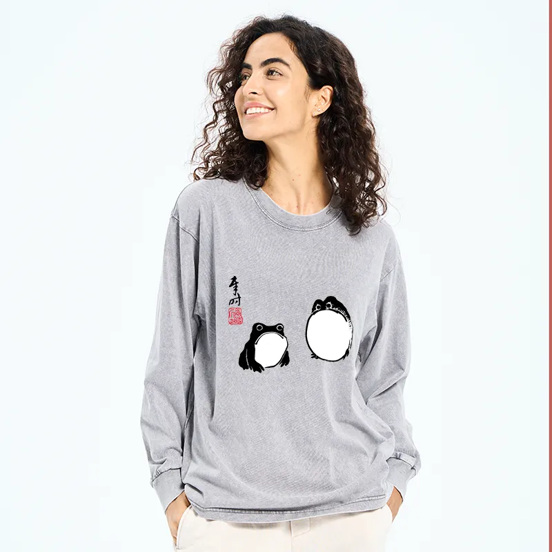Tokyo-Tiger Matsumoto Hoji Frogs Japan Washed Long Sleeve T-Shirt
