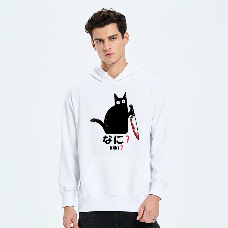Tokyo-Tiger A Puzzled Cat Holding A Knife Classic Hoodie