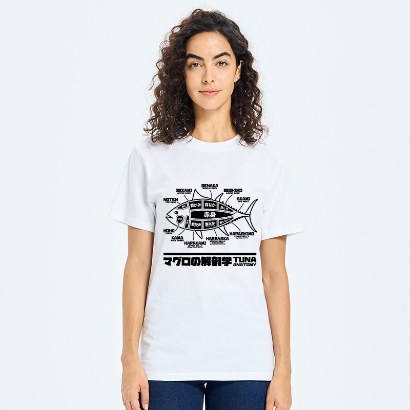 Tokyo-Tiger Tuna Dissection Map Japanese Classic T-Shirt