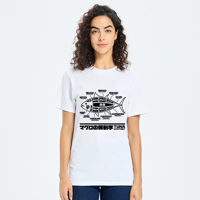 Tokyo-Tiger Tuna Dissection Map Japanese Classic T-Shirt