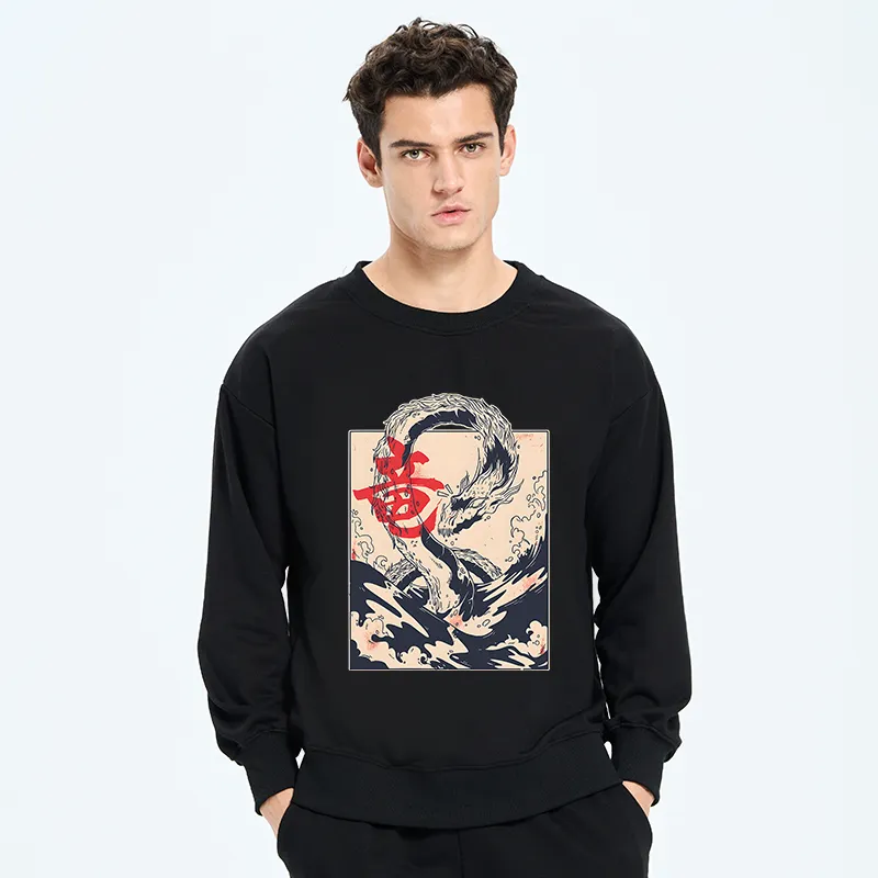Tokyo-Tiger Sea Dragon Japanese Sweatshirt