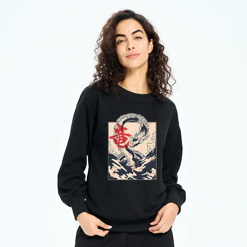 Tokyo-Tiger Sea Dragon Japanese Sweatshirt