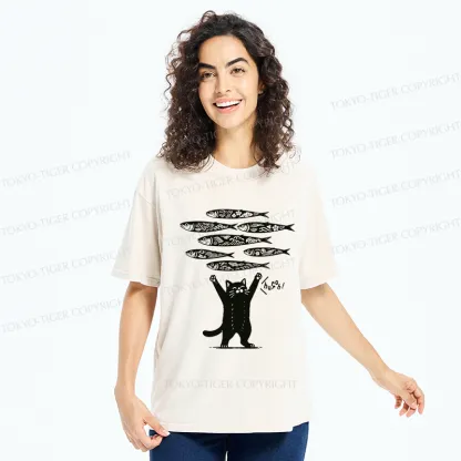 Tokyo-Tiger The Lucky Cat Washed T-Shirt