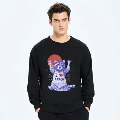 Tokyo-Tiger I love Trash Sweatshirt