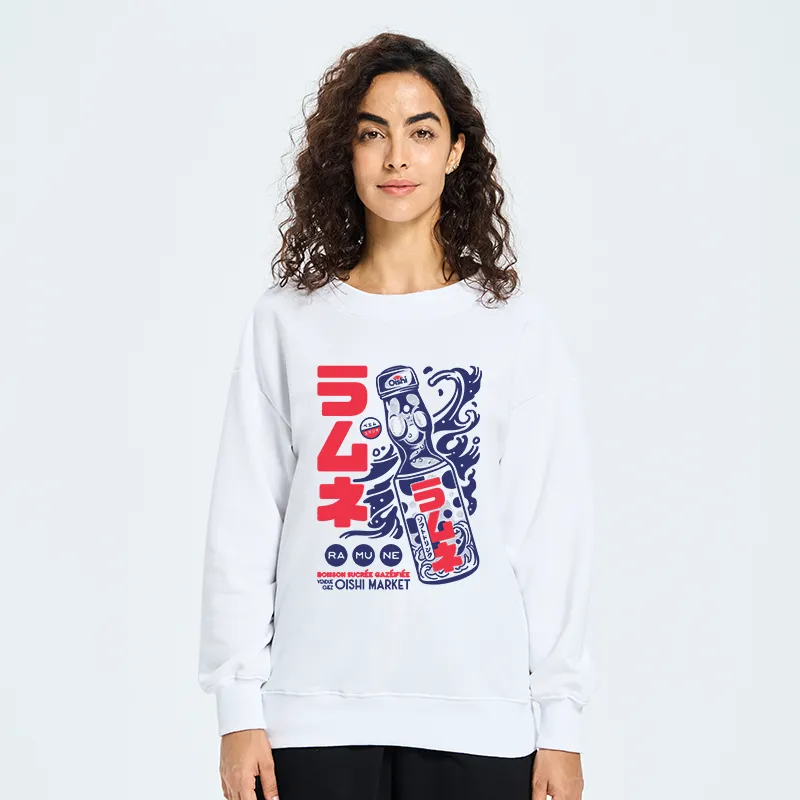 Tokyo-Tiger Ramune Print Japanese Sweatshirt