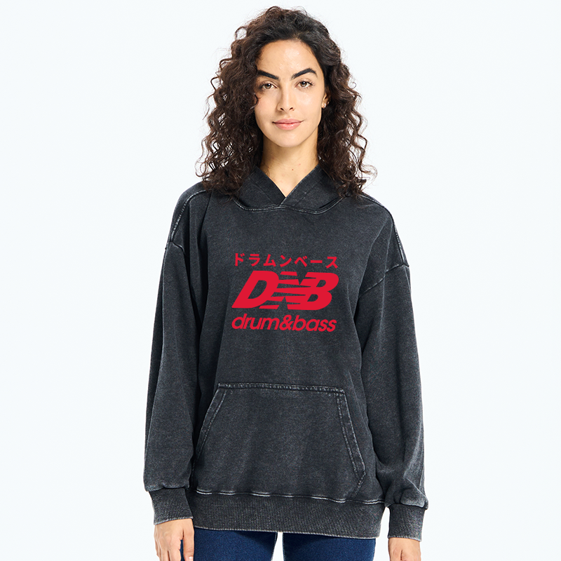 Tokyo-Tiger Drum And Bass Japan Washed Hoodie