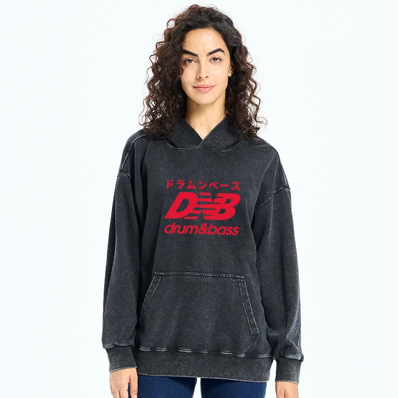 Tokyo-Tiger Drum And Bass Japan Washed Hoodie