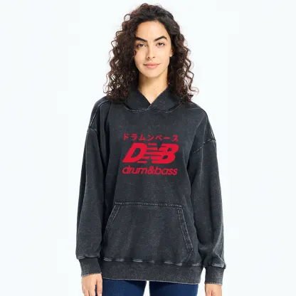 Tokyo-Tiger Drum And Bass Japan Washed Hoodie