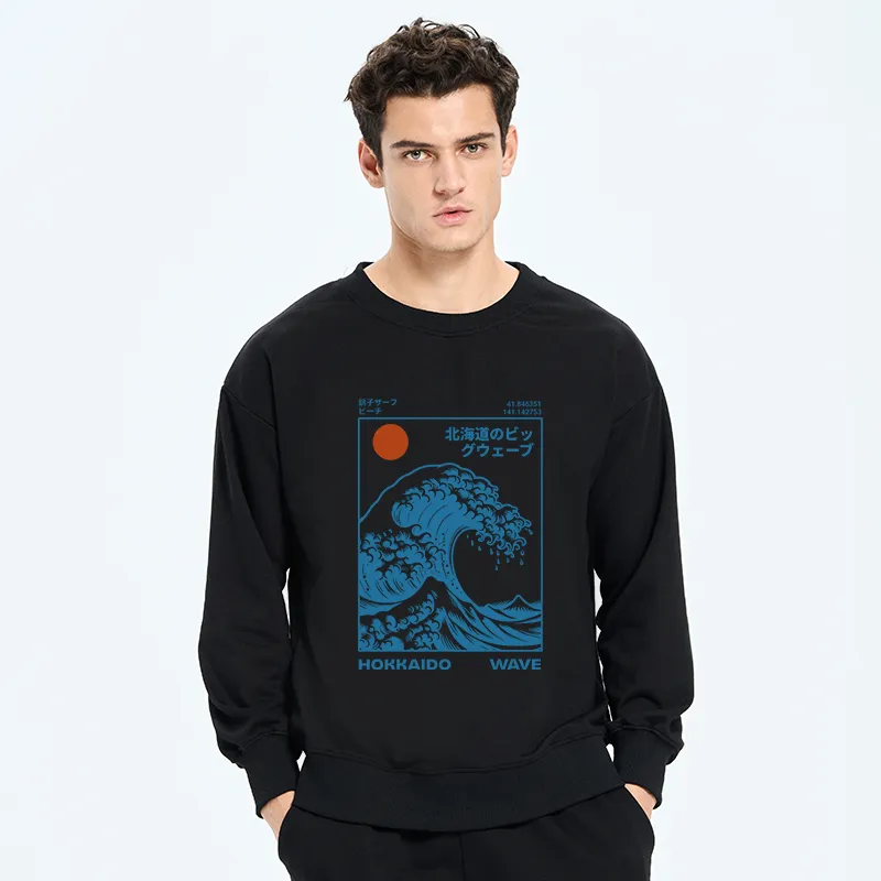 Tokyo-Tiger Hokkaido Wave Japan Sweatshirt