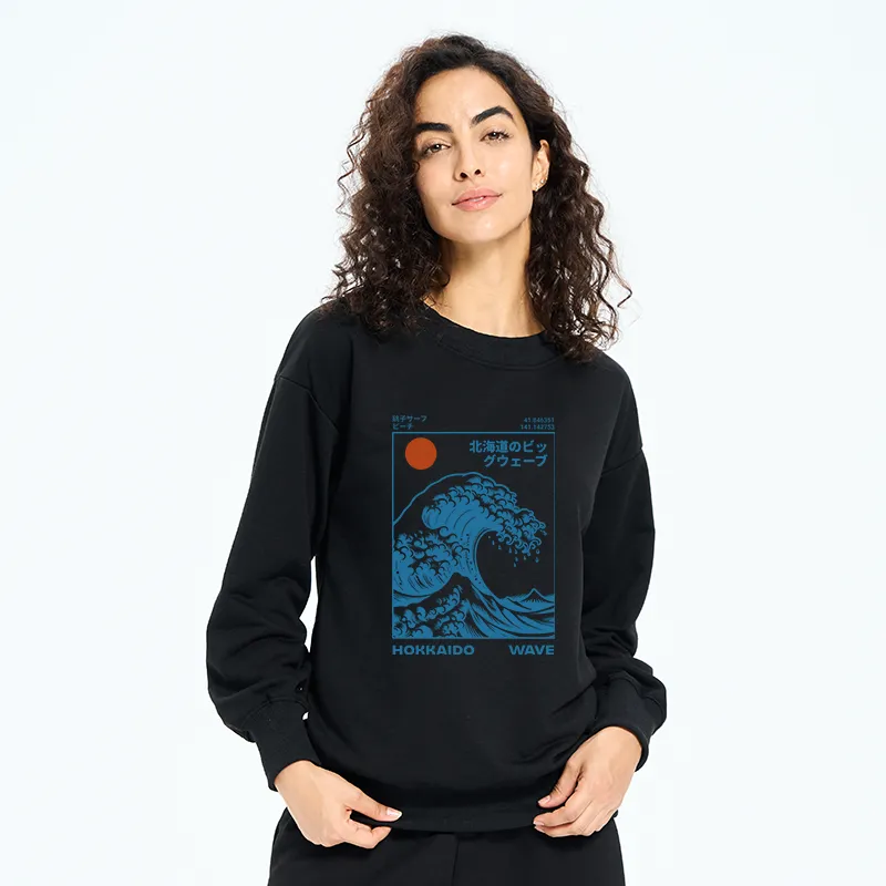 Tokyo-Tiger Hokkaido Wave Japan Sweatshirt