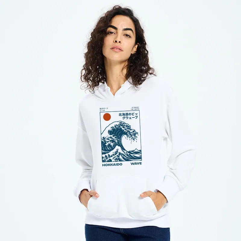 Tokyo-Tiger Hokkaido Wave Japan Classic Hoodie