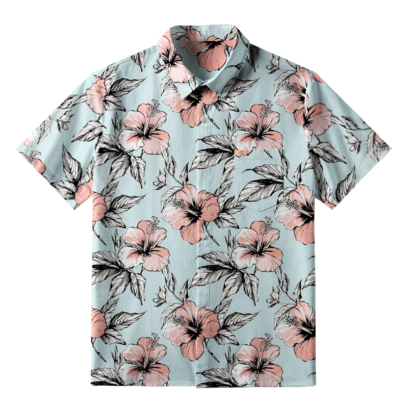 Tokyo-Tiger Floral Delight Button-up Shirt