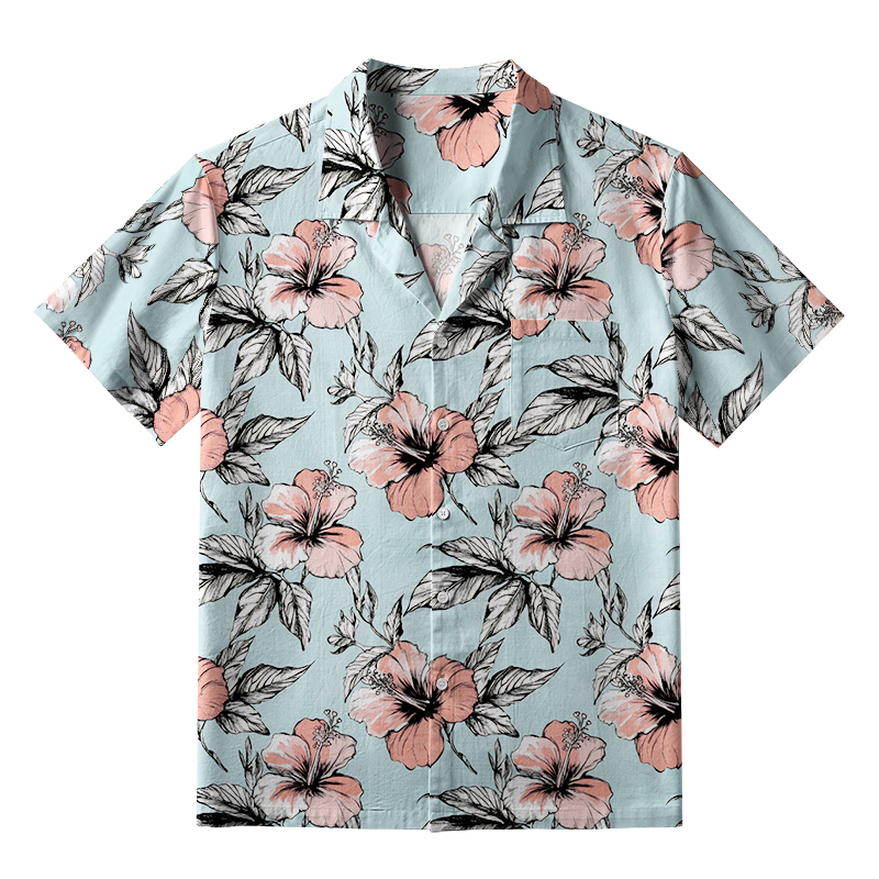 Tokyo-Tiger Floral Delight Aloha Hawaiian Shirt