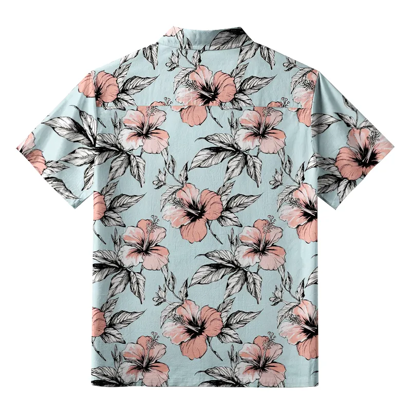 Tokyo-Tiger Floral Delight Aloha Hawaiian Shirt