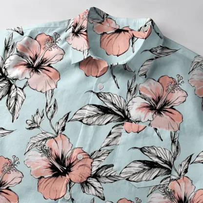 Tokyo-Tiger Floral Delight Button-up Shirt