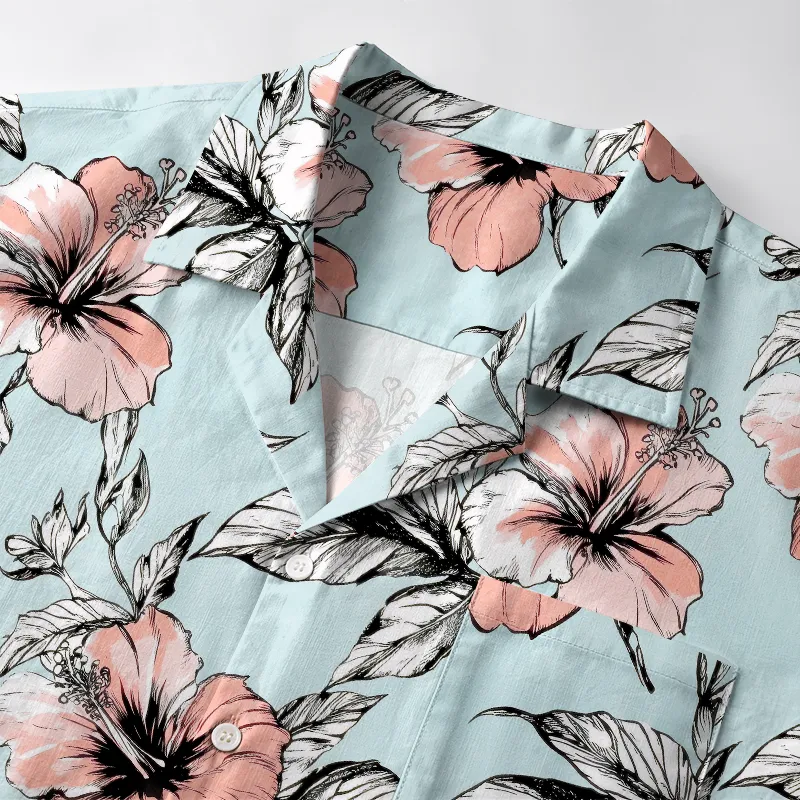 Tokyo-Tiger Floral Delight Aloha Hawaiian Shirt