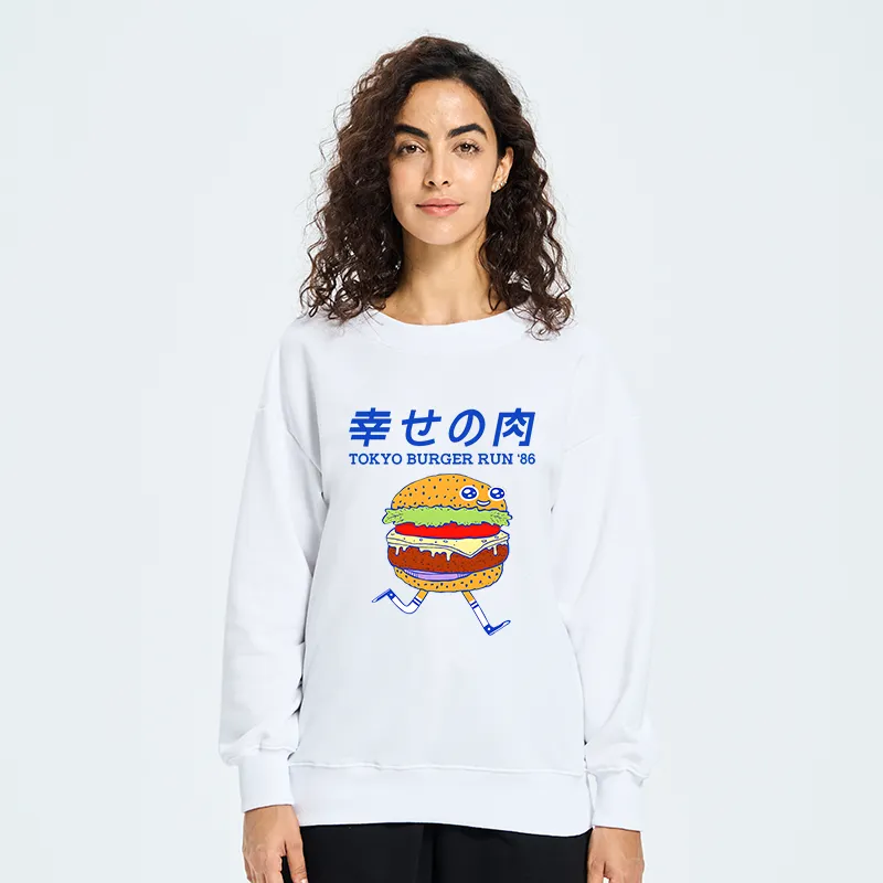 Tokyo-Tiger Tokyo Burger Run Japanese Sweatshirt