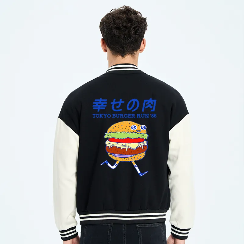 Tokyo-Tiger Tokyo Burger Run Japanese Embroidery Varsity Jacket